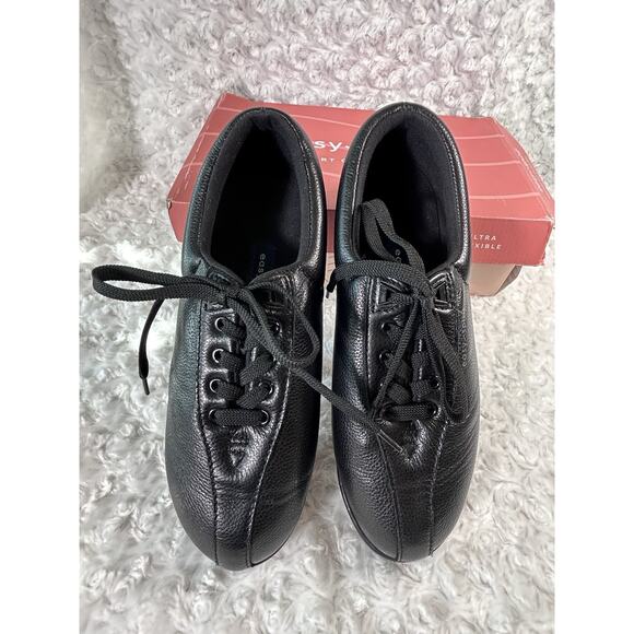 Easy Spirit ESAP1 Black Leather WW Width Size 8.5 Damaged Box - Picture 6 of 9